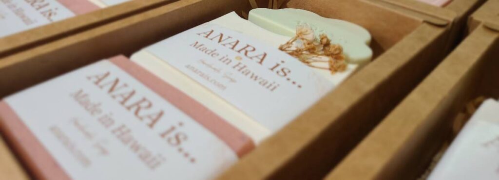 Anara is... Organic Soap gift set. Made in Hawaii.